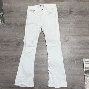 Zara White Flare Jeans boot cut flare size 2